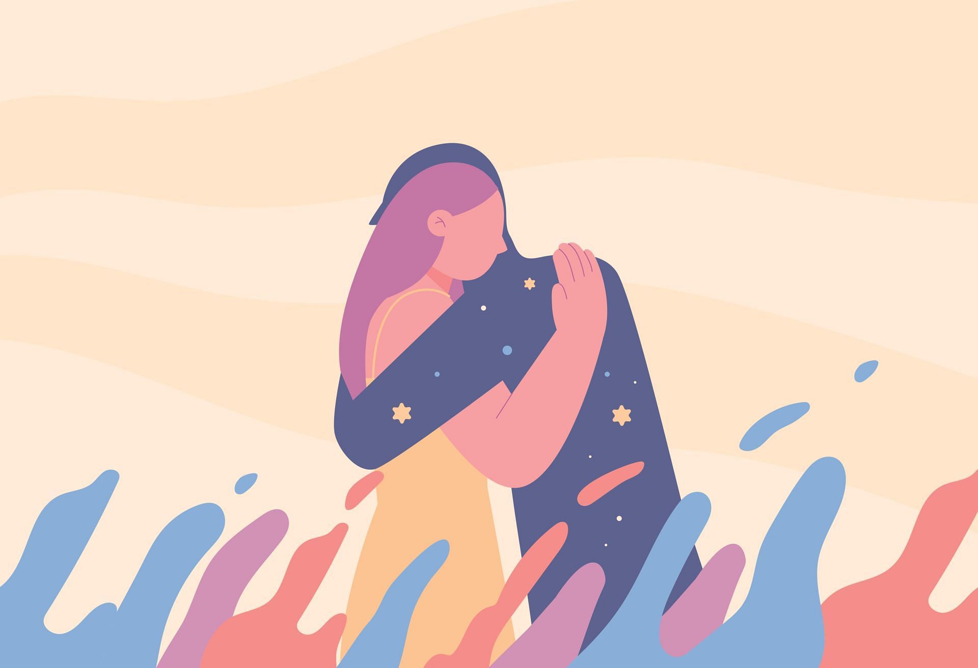 Prolonged grief disorder can be managed with the help of a mental health professional. (Image via Vecteezy/ Haerang Han)